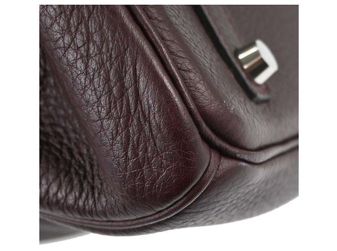 Hermès Hermes Birkin Purple Togo com Hardware Palladium 35 Bordeaux - vista 5