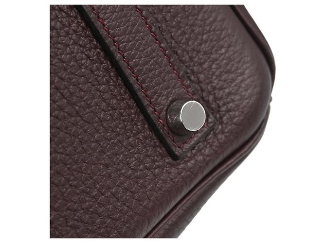 Hermès Hermes Birkin Purple Togo com Hardware Palladium 35 Bordeaux - vista 6