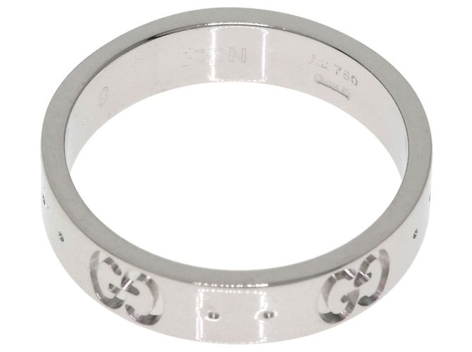 Anillo Gucci Icon #9 en oro blanco de 18K - vista 4