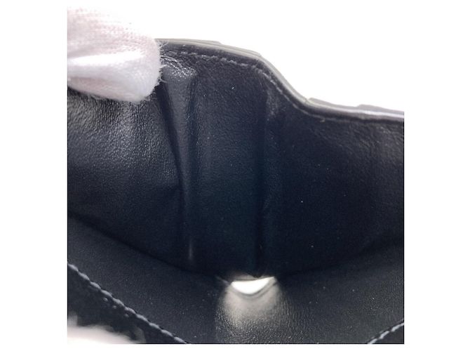 Autre Marque Saint Laurent Cassandra Bi-fold Leather Wallet Black - view 8