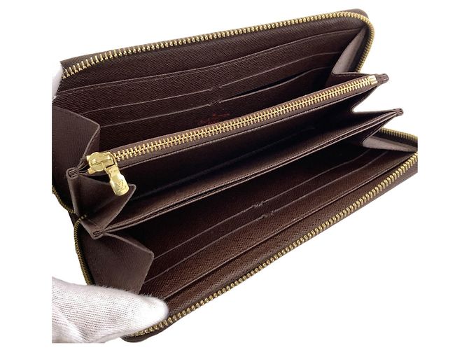 Louis Vuitton Zippy Wallet aus Damier Canvas Damier ebene - Ansicht 4