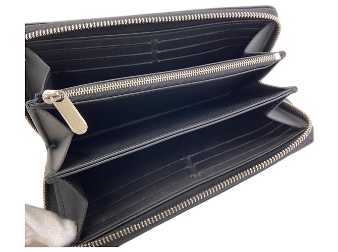Zippy Cartera larga Louis Vuitton de piel Mahina Negro - vista 4