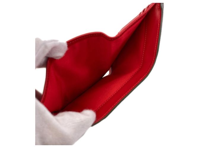 Cartera tri-fold de piel verde Christian Louboutin - vista 5
