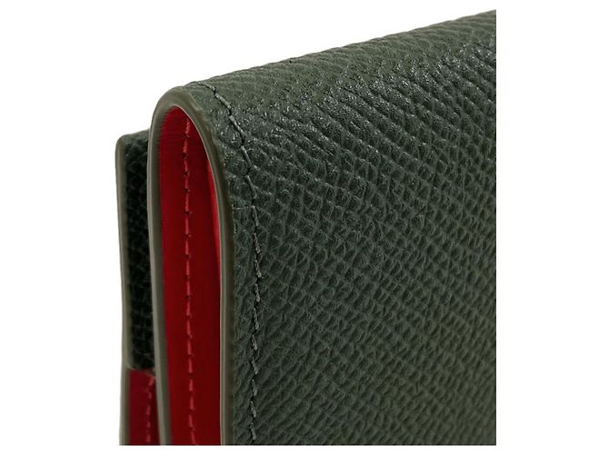 Cartera tri-fold de piel verde Christian Louboutin - vista 9