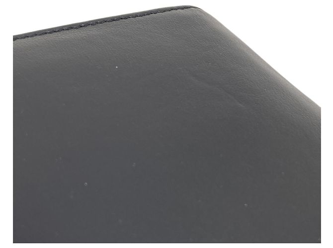 Céline Portafoglio in pelle bi-fold con logo Celine da uomo Nero - vista 13
