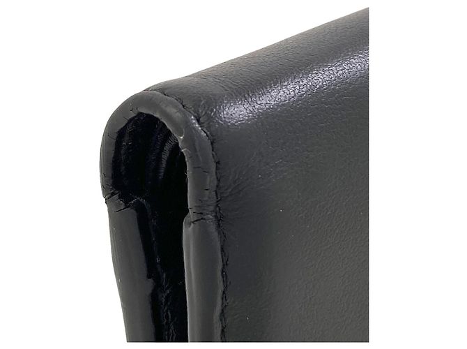 Céline Portafoglio in pelle bi-fold con logo Celine da uomo Nero - vista 15