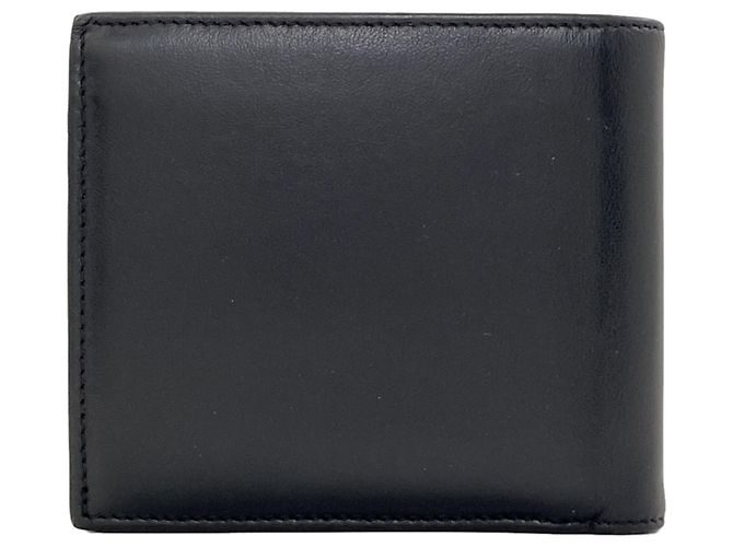 Céline Portafoglio in pelle bi-fold con logo Celine da uomo Nero - vista 2