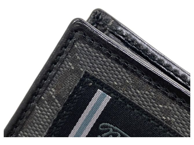 Portafoglio bi-fold Gucci 224117 GG Supreme Nero - vista 10