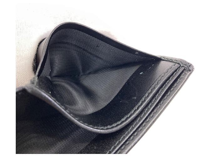 Portafoglio bi-fold Gucci 224117 GG Supreme Nero - vista 8