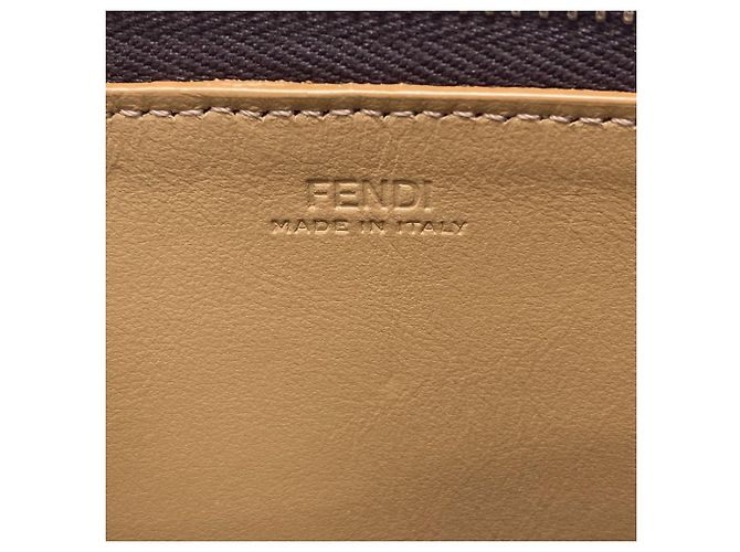 Fendi Zucca Pattern Langbörse Braun - Ansicht 6