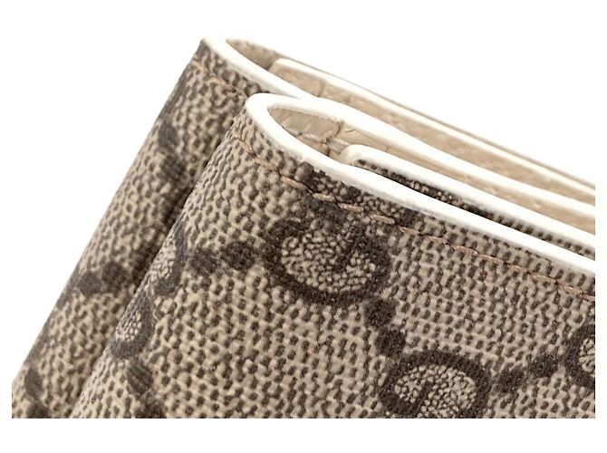 Cartera Gucci Tri-fold Castaño Blanco - vista 10
