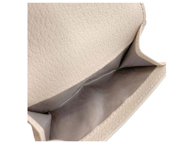 Cartera Gucci Tri-fold Castaño Blanco - vista 6