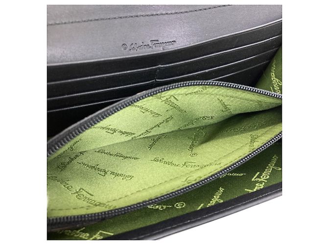Salvatore Ferragamo Logo Langbörse Schwarz - Ansicht 5