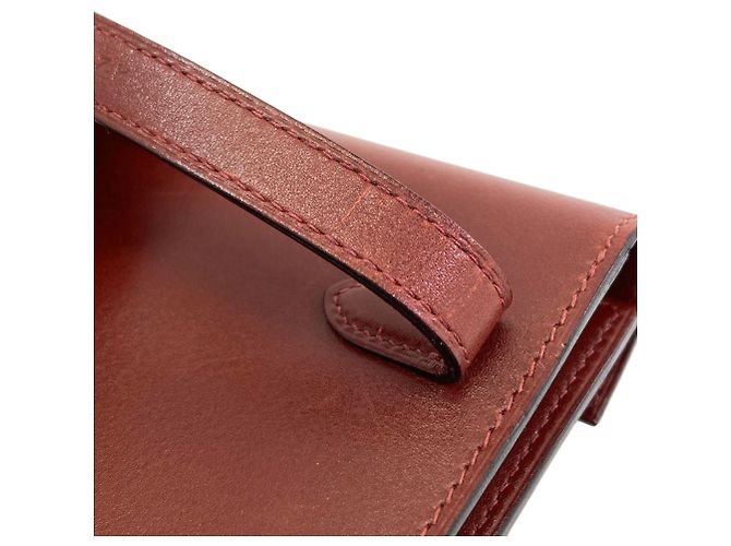 Hermès Cartera bi-fold Hermes Kelly Compact Roja - vista 14