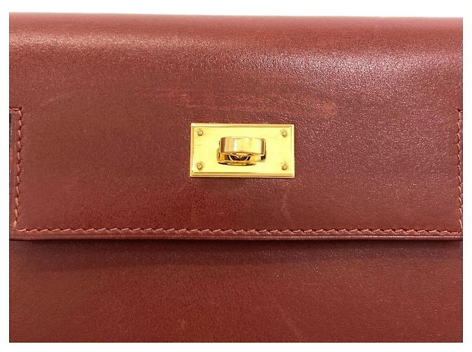 Hermès Cartera bi-fold Hermes Kelly Compact Roja - vista 15