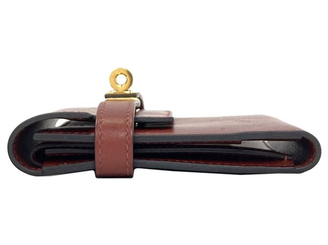 Hermès Cartera bi-fold Hermes Kelly Compact Roja - vista 3