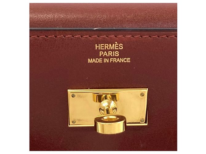Hermès Cartera bi-fold Hermes Kelly Compact Roja - vista 7