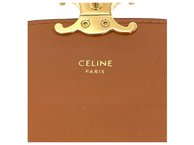 Céline Celine Small Flap Wallet Triomphe Dark brown - view 8