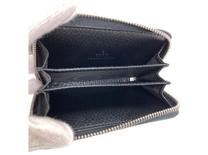 Monedero Gucci GG Marmont Double G Negro - vista 4