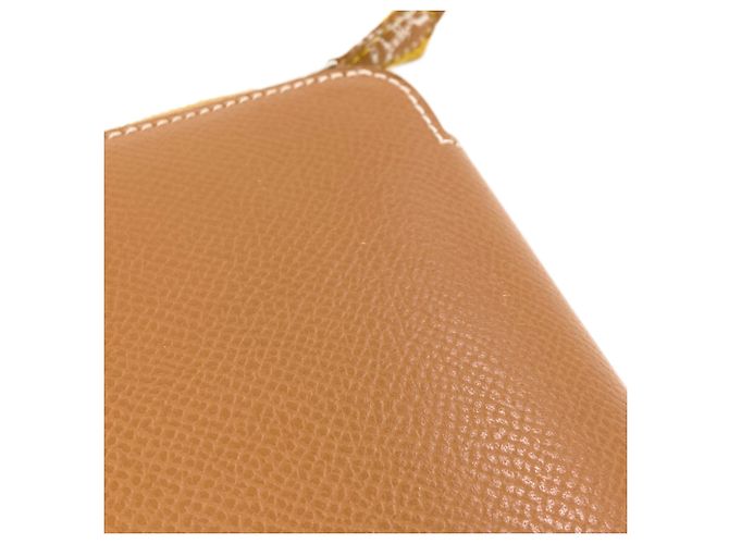 Hermès Portafoglio lungo Hermes Azap in seta color Gold D'oro - vista 10