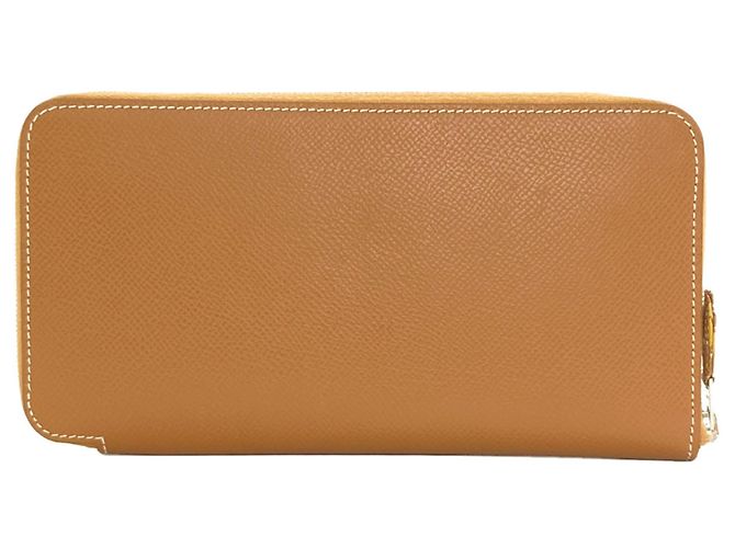 Hermès Portafoglio lungo Hermes Azap in seta color Gold D'oro - vista 2