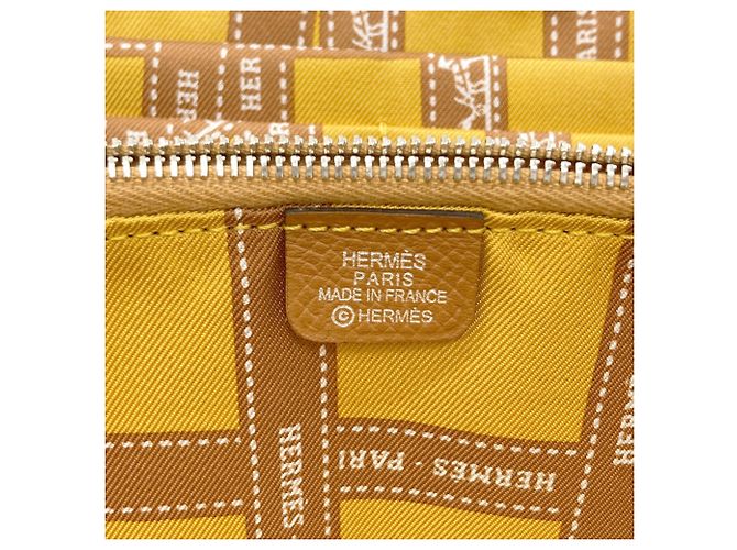 Hermès Portafoglio lungo Hermes Azap in seta color Gold D'oro - vista 6