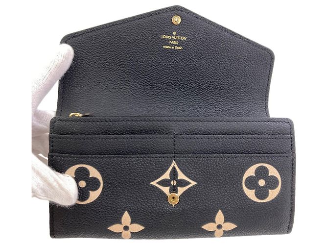 Louis Vuitton M80496 Portefeuille Sarah Long Wallet Nero - vista 4