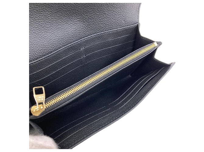 Louis Vuitton M80496 Portefeuille Sarah Long Wallet Nero - vista 5