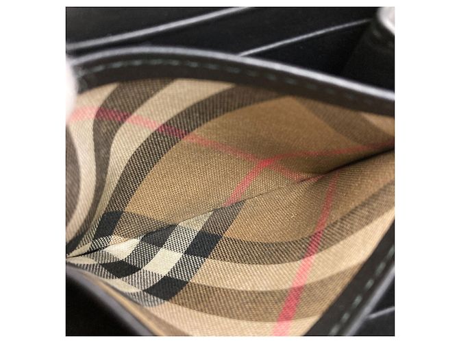 Monedero Burberry de piel negra Negro - vista 7