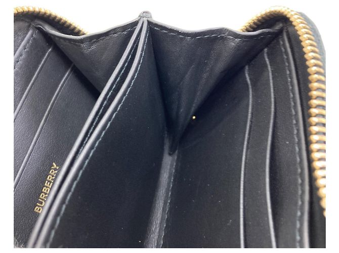 Monedero Burberry de piel negra Negro - vista 8