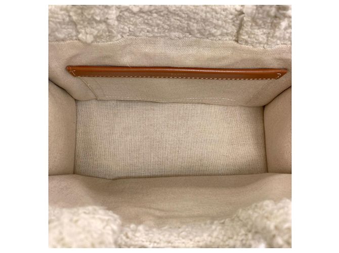 Céline Celine Small Cabas Thais 2-Way Handbag Bianco Verde - vista 5