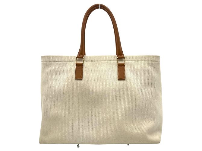Cabas Céline Borsa Tote Orizzontale Celine Beige - vista 3
