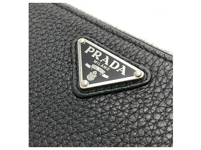 Cartera larga Prada en piel negra Negro - vista 10