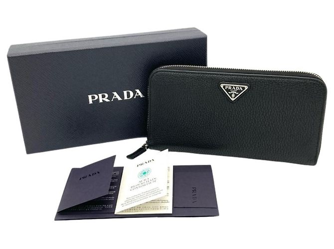Cartera larga Prada en piel negra Negro - vista 12
