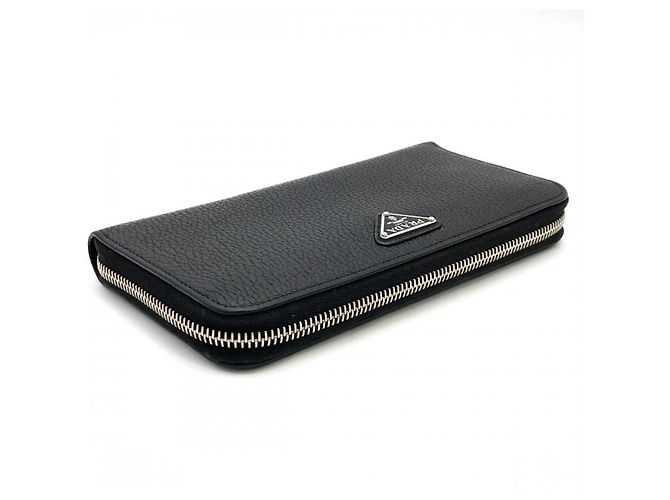 Cartera larga Prada en piel negra Negro - vista 4
