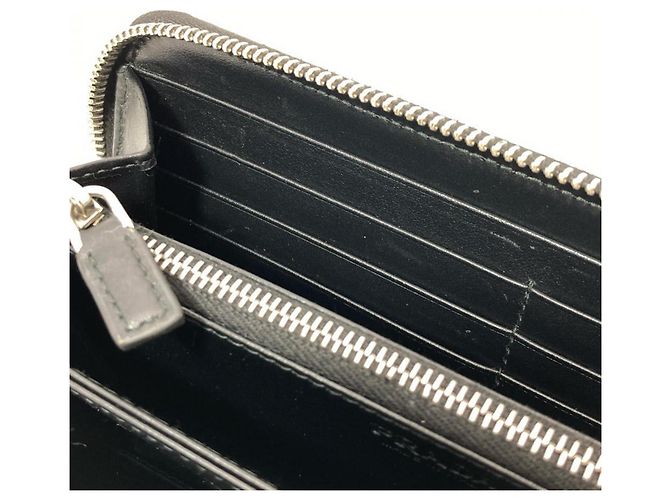 Cartera larga Prada en piel negra Negro - vista 8