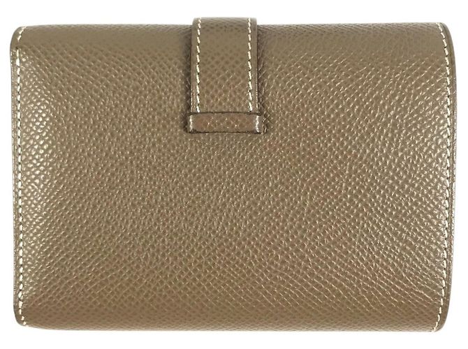 Hermès Hermes Bearn Epsom Leder Münzbeutel Beige Taupe - Ansicht 3