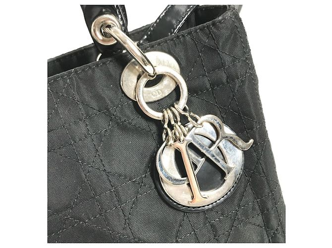 Borsa Christian Dior Lady Dior Nylon Nero - vista 10