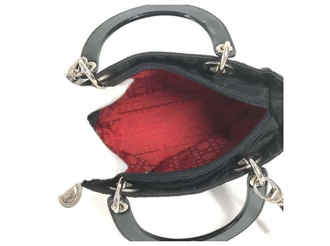 Borsa Christian Dior Lady Dior Nylon Nero - vista 11