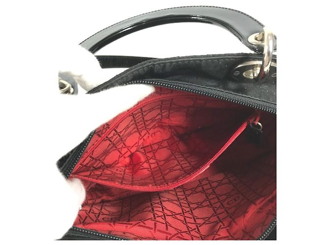 Borsa Christian Dior Lady Dior Nylon Nero - vista 12