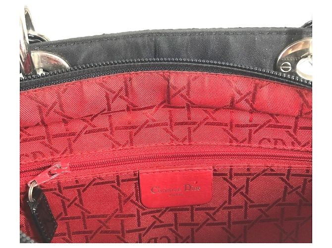 Borsa Christian Dior Lady Dior Nylon Nero - vista 13