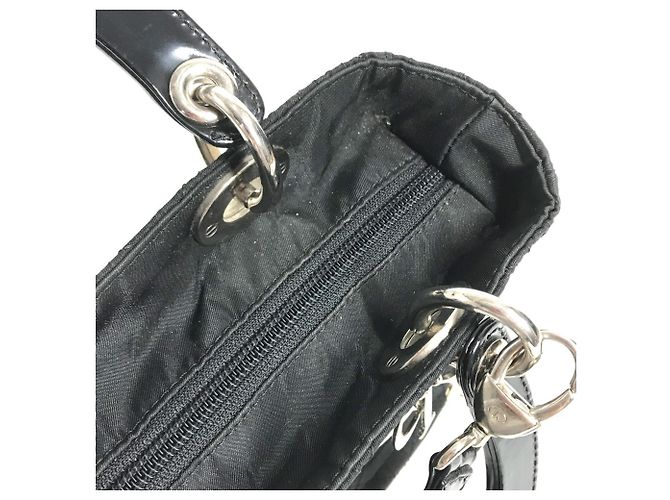 Borsa Christian Dior Lady Dior Nylon Nero - vista 14