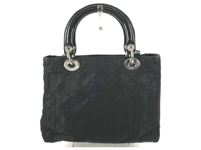 Borsa Christian Dior Lady Dior Nylon Nero - vista 2