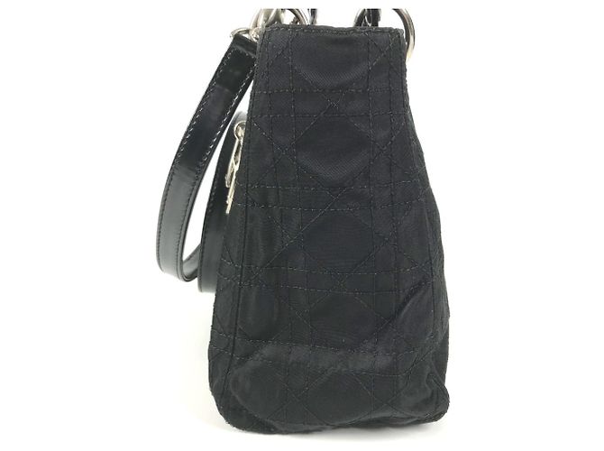 Borsa Christian Dior Lady Dior Nylon Nero - vista 3