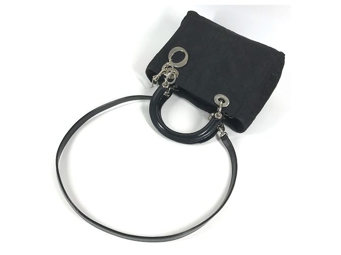 Borsa Christian Dior Lady Dior Nylon Nero - vista 8