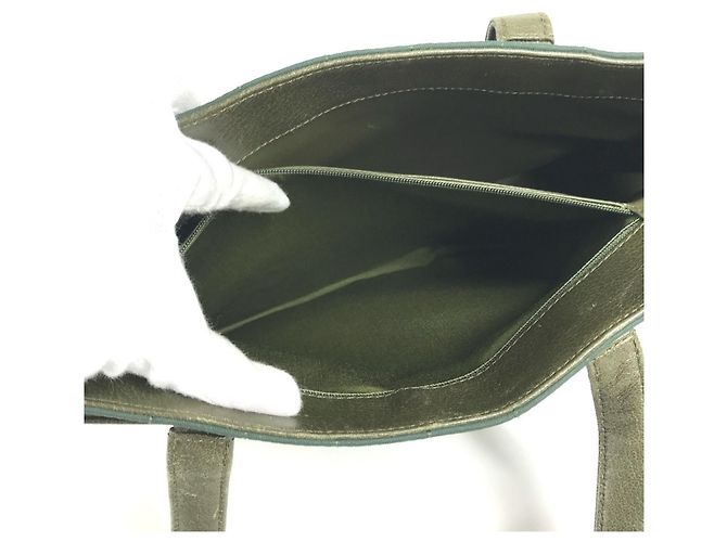 Borsa Chanel Chocolate Bar in Khaki Cachi - vista 12