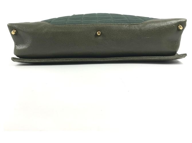 Borsa Chanel Chocolate Bar in Khaki Cachi - vista 5