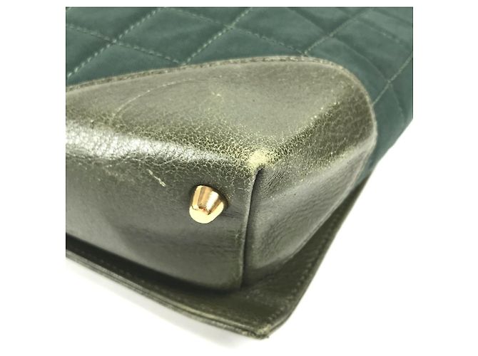 Borsa Chanel Chocolate Bar in Khaki Cachi - vista 6