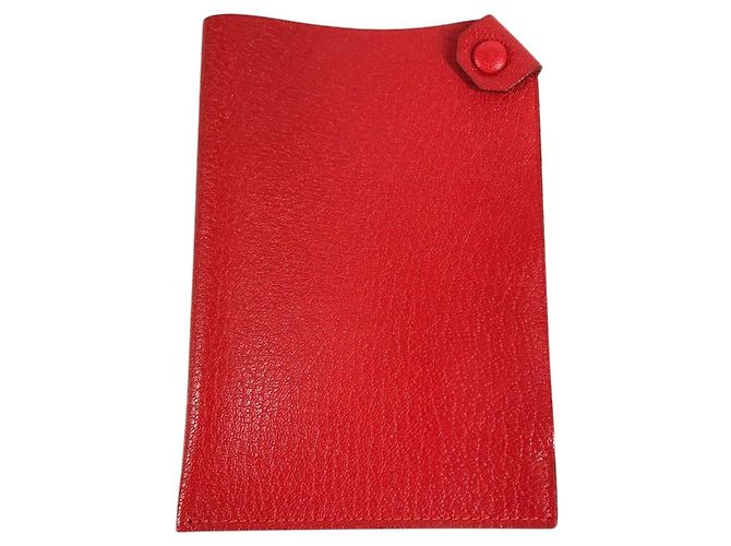 Hermès Funda de Pasaporte Hermes Tarmac PM Roja - vista 2