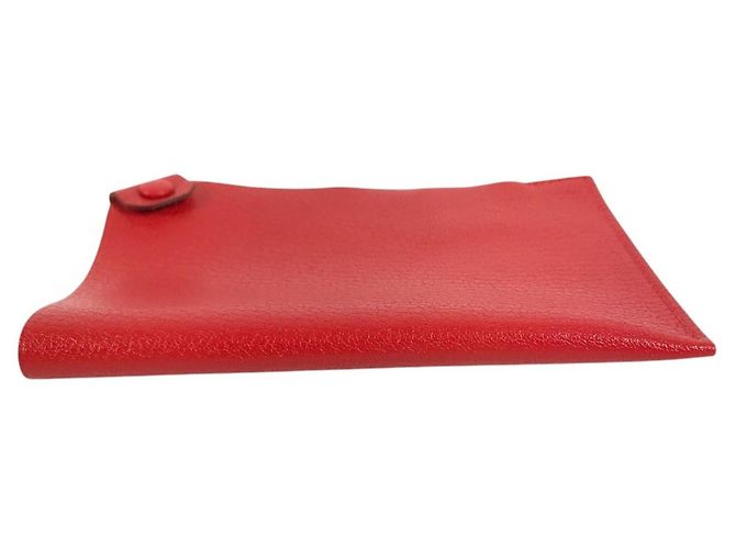 Hermès Funda de Pasaporte Hermes Tarmac PM Roja - vista 4